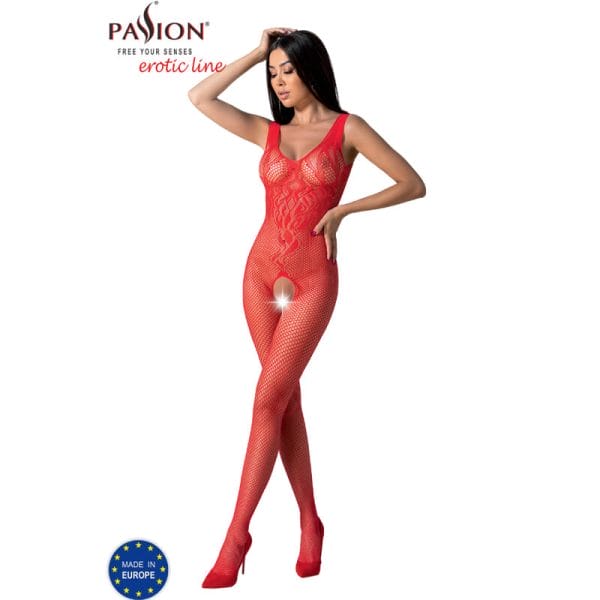 PASSION - BS098 RED BODYSTOCKING ONE SIZE 3